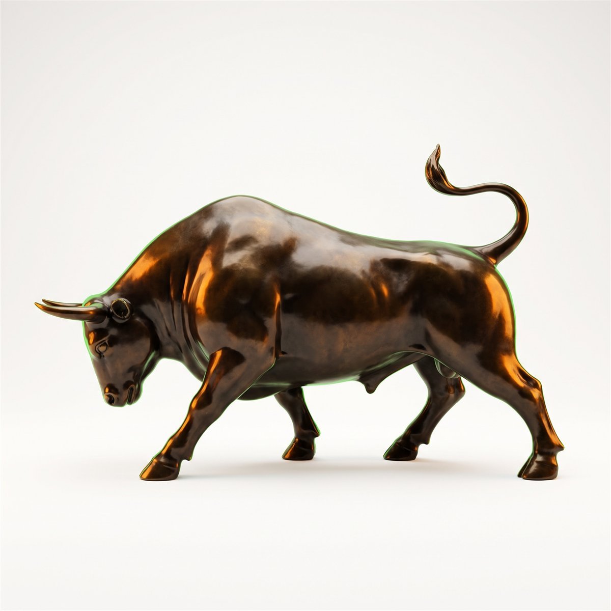 The bull, full side profile